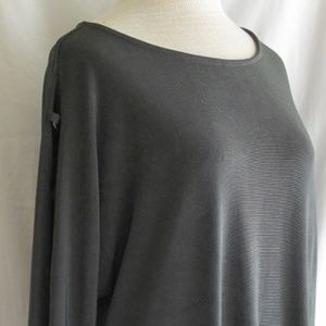 CHICO'S TRAVELERS FOREST GREEN PULLOVER - SIZE XL